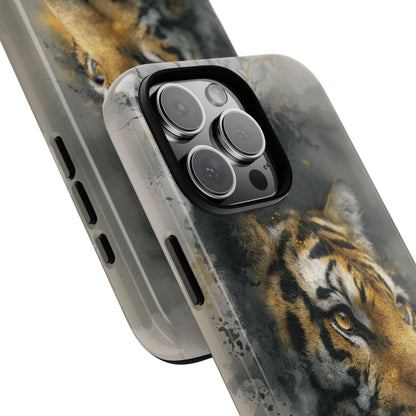 Tiger Watercolor Gray