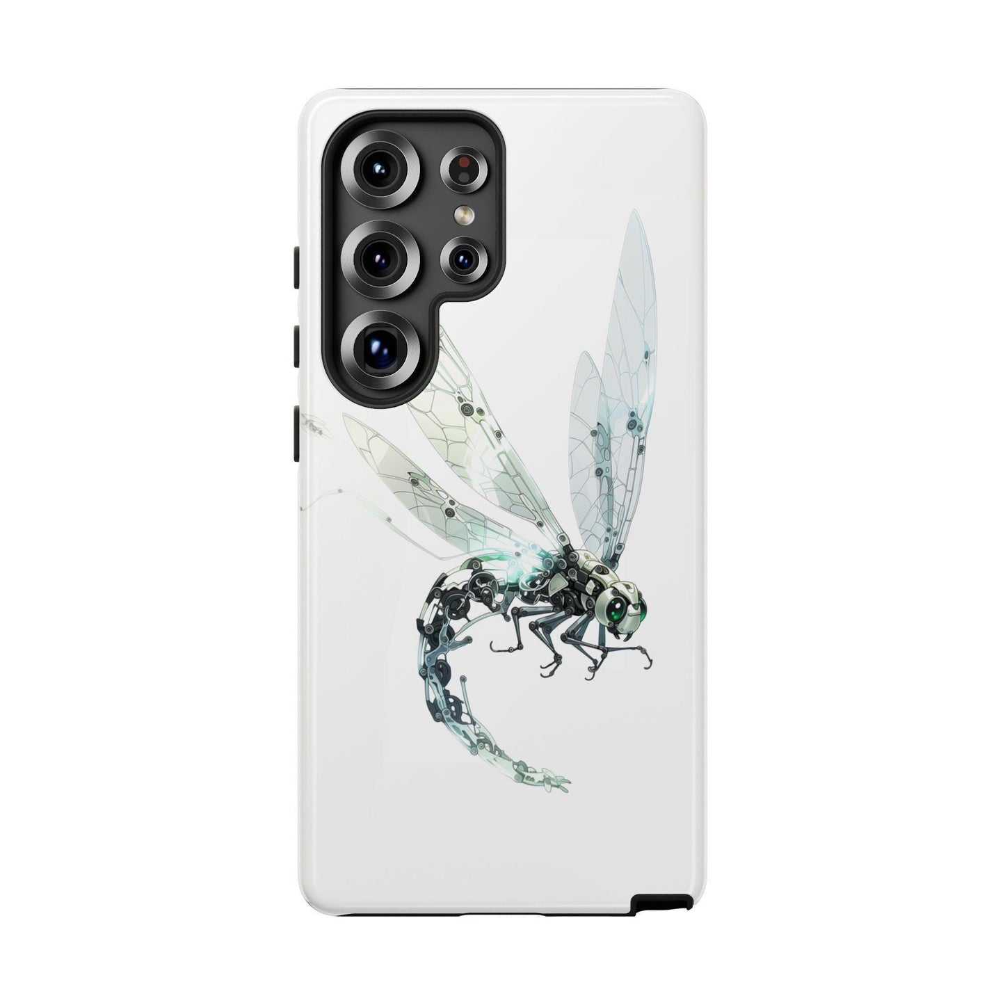 Mechanical Dragonfly Green Wings