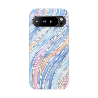 Gradient Wavy Ribbons Abstract Curves