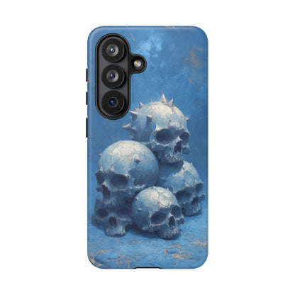 Skull Blue Spikey Gothic