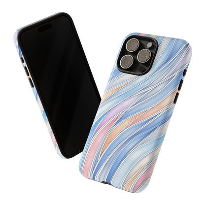 Gradient Wavy Ribbons Abstract Curves