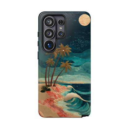 Night Beach Waves Mosaic